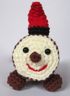 Tió de amigurumi vista de frente