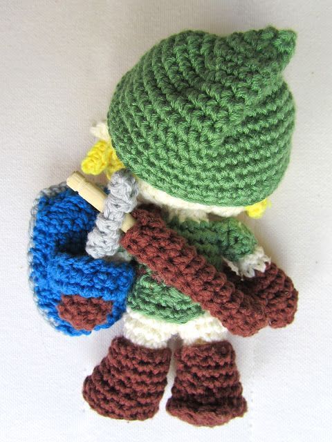 amigurumi zelda vista de atras