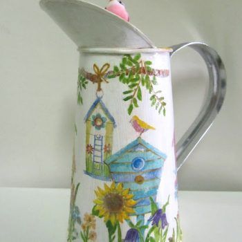 Jarra con decoupage