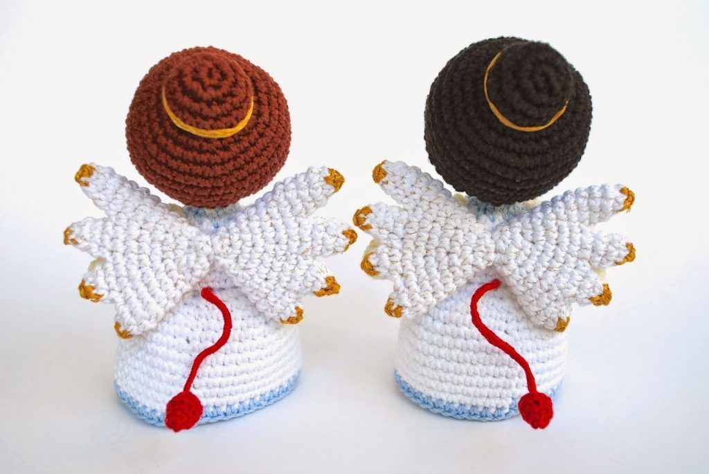 Ángeles de amigurumi ganchillo